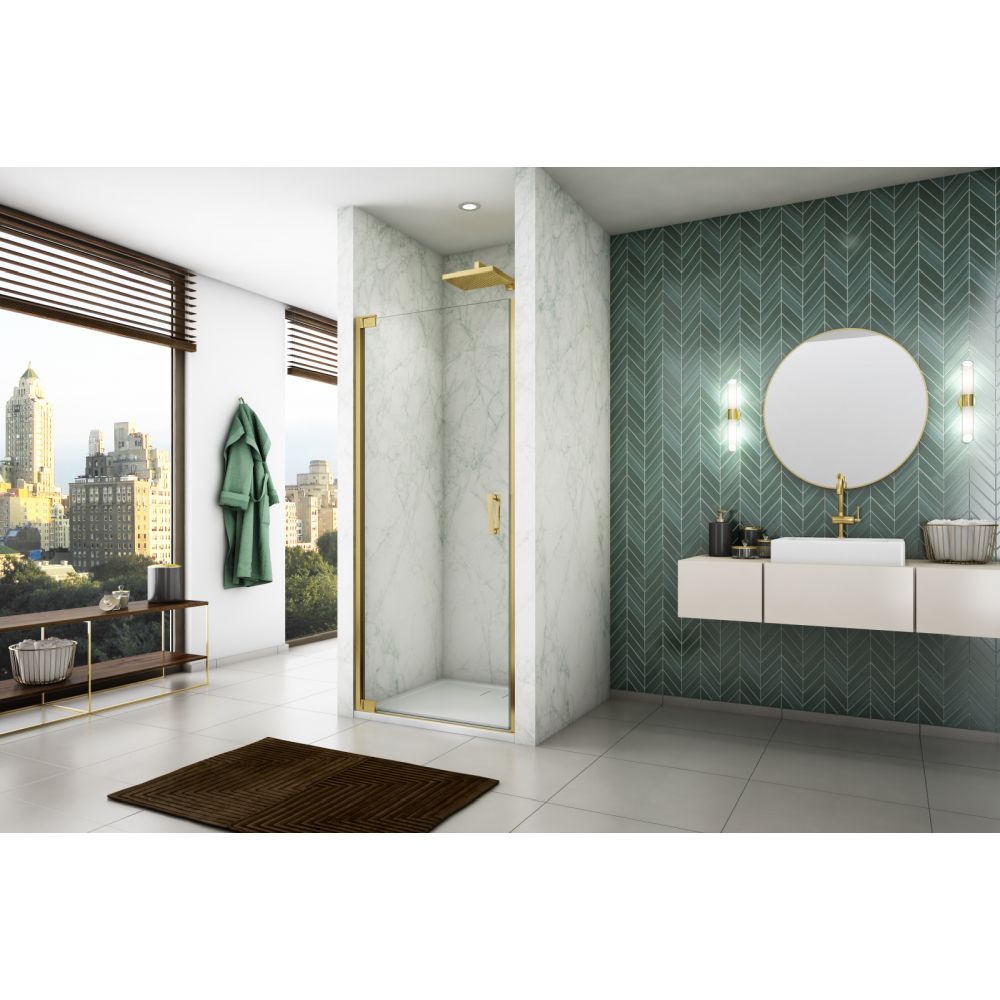 Usa dus batanta 80x200 cm Sanswiss Cadura auriu lucios deschidere stanga [2]