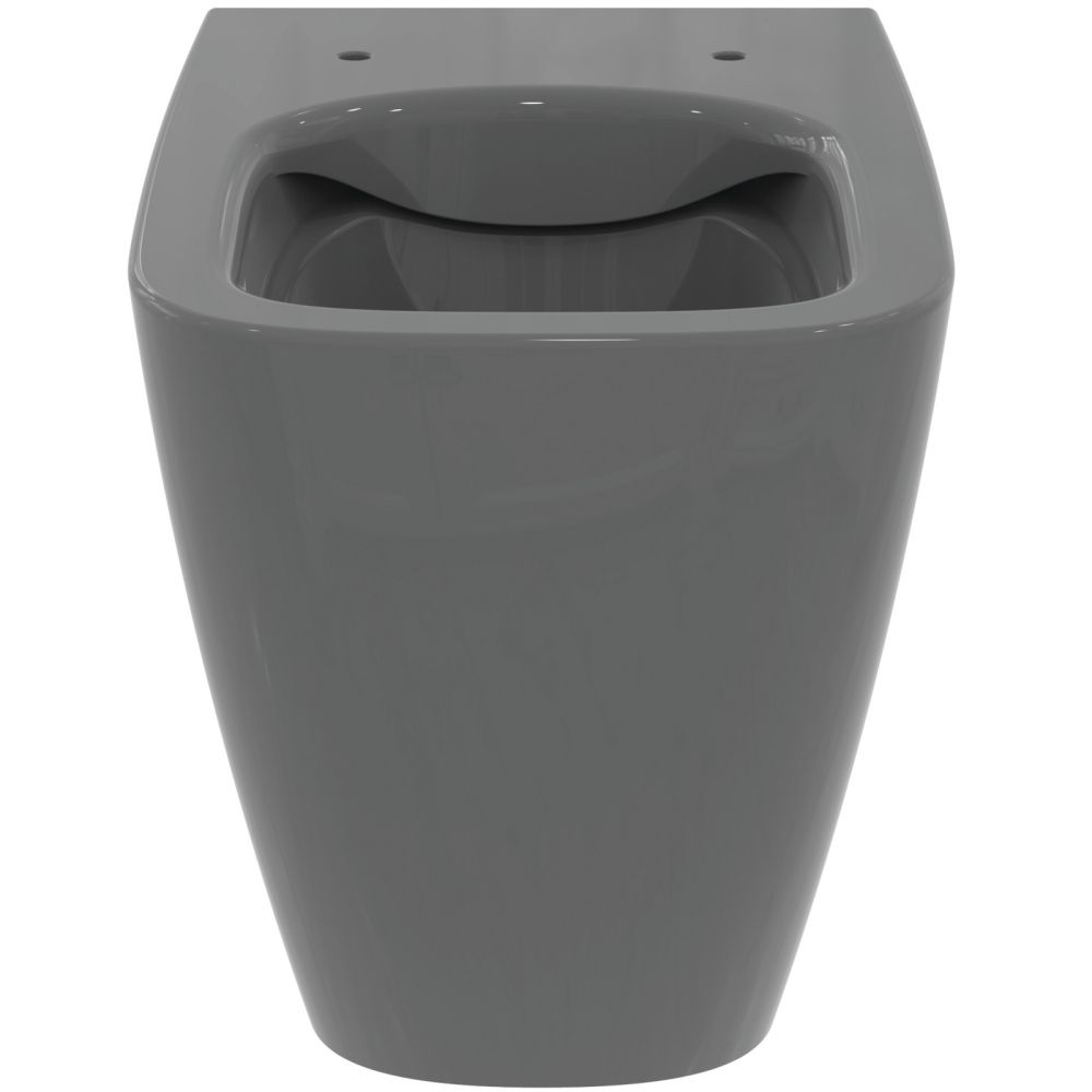 Vas wc stativ rimless plus Ideal Standard i.life B gri lucios back to wall [2]