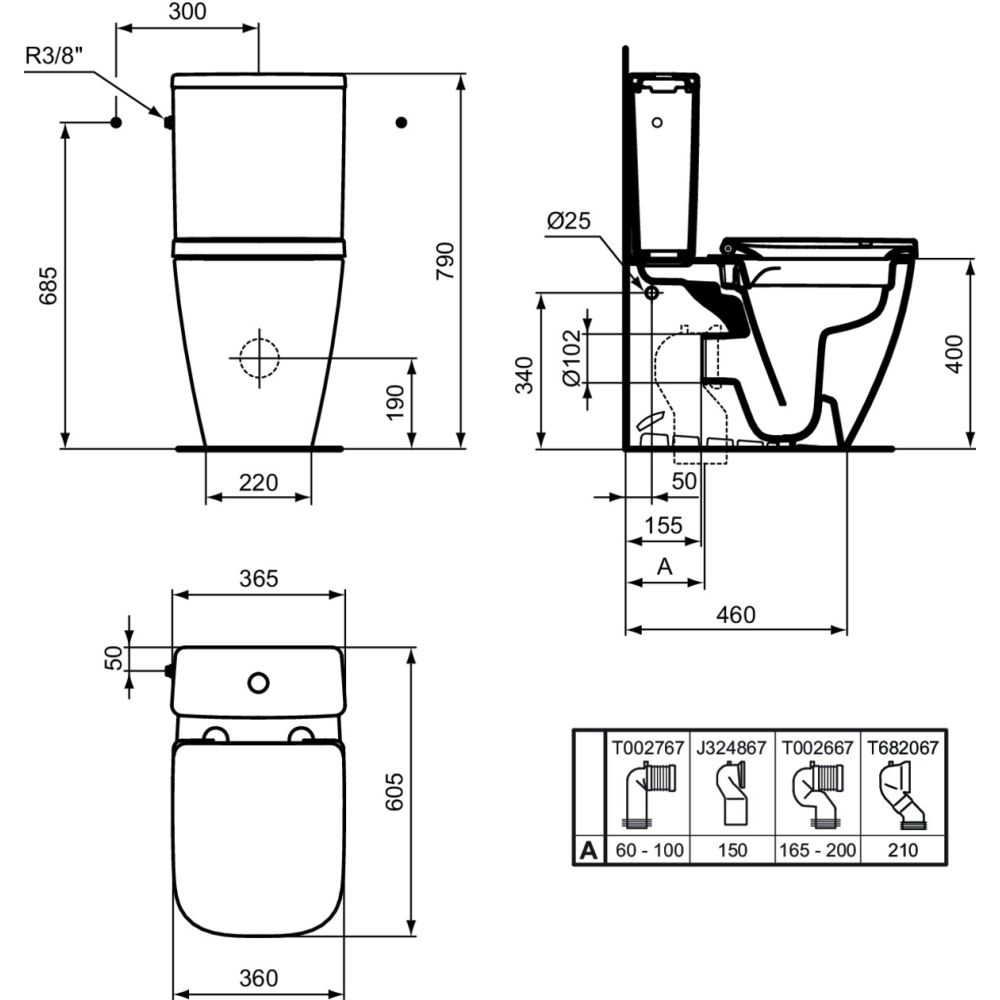 Vas wc stativ rimless plus Ideal Standard i.life S alb [4]