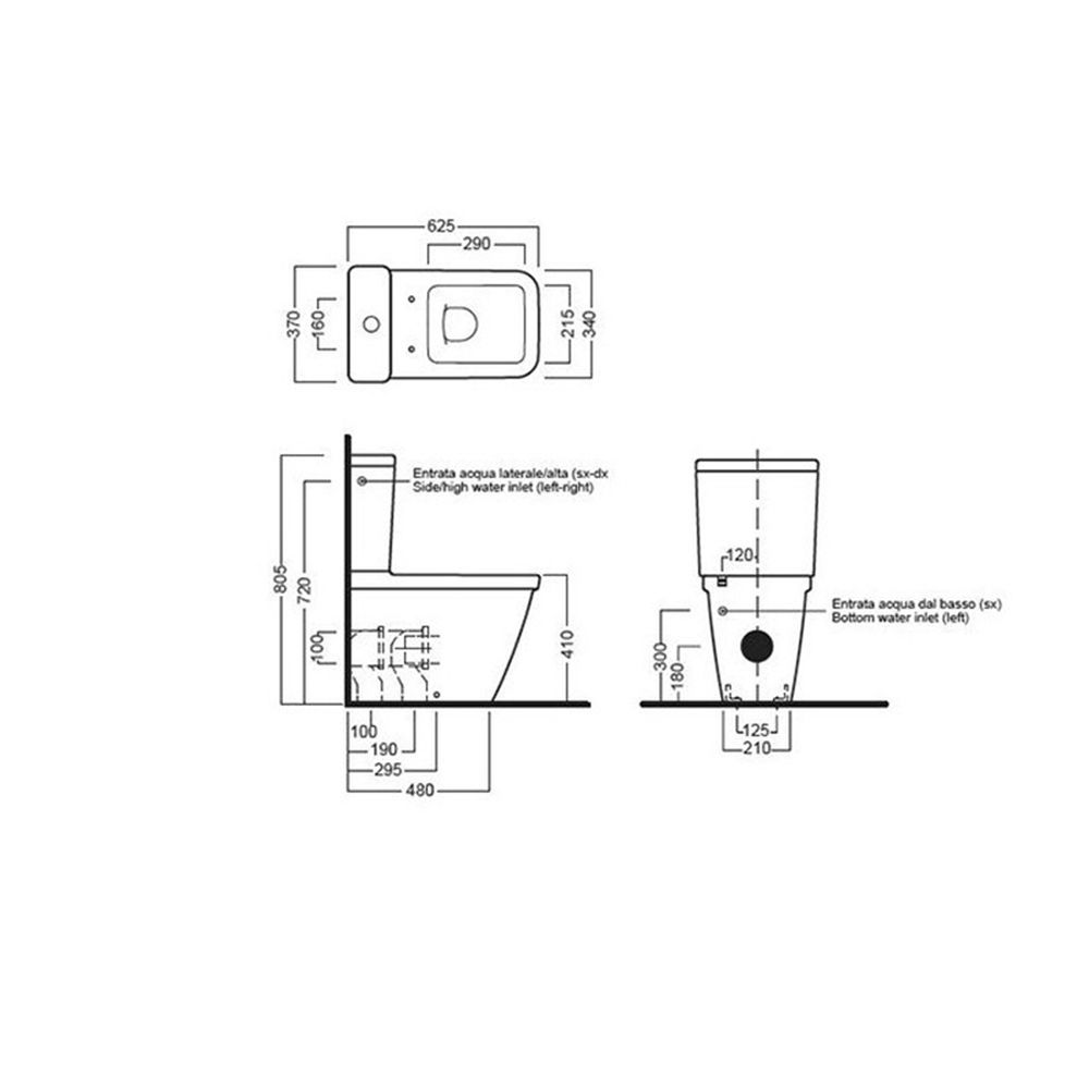Vas Wc cu evacuare universala monobloc Hatria Erika PRO Q [5]