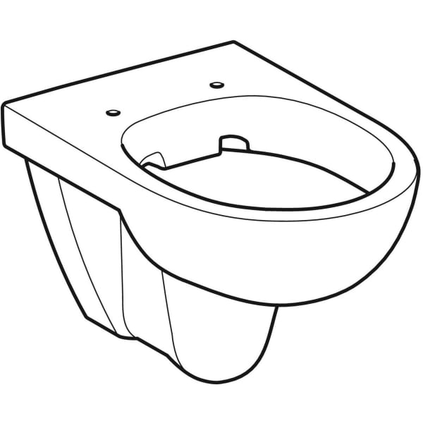 Vas wc rimless suspendat alb, Geberit Selnova, cu spalare verticala [2]