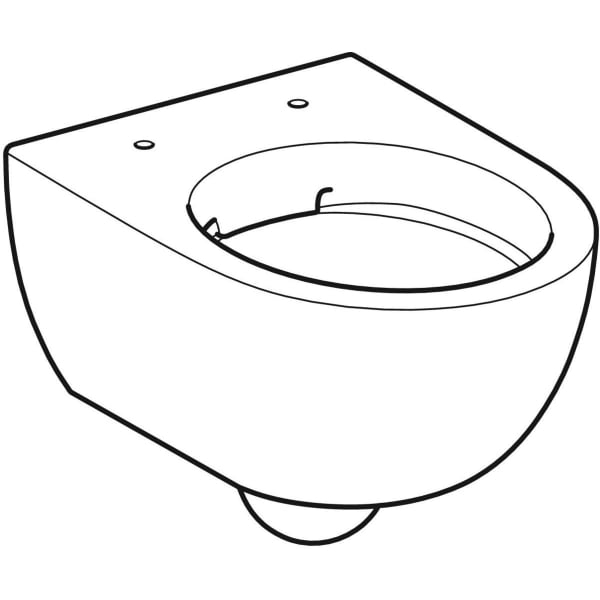 Vas wc rimless supendat, alb lucios, Geberit Selnova Compact [2]
