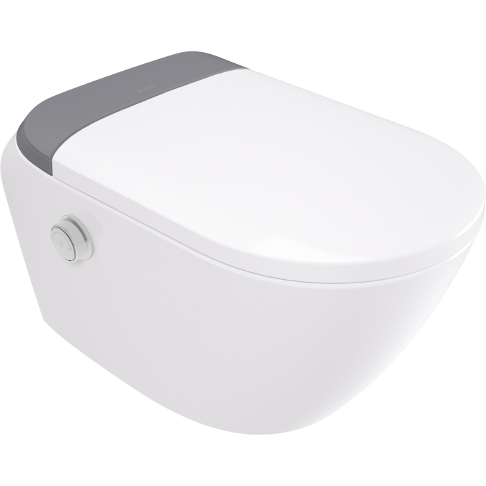 Vas WC suspendat smart Deante Silia Basic cu capac automat si functie bideu alb lucios [2]