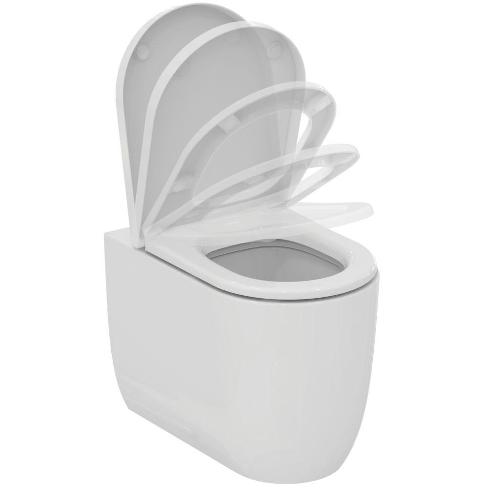 Vas wc stativ Ideal Standard Blend Curve alb lucios back to wall cu capac inclus [2]