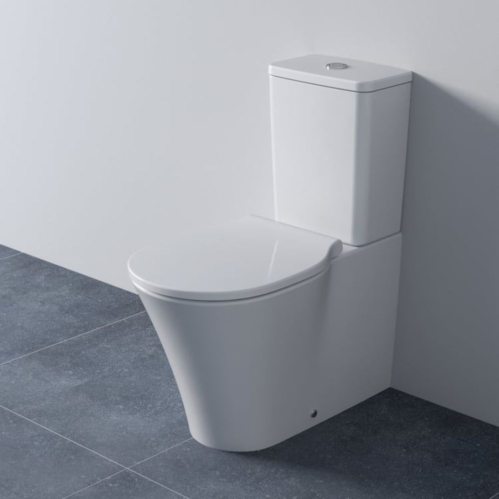 Vas wc stativ Ideal Standard Connect Air AquaBlade alb lucios back to wall cu rezervor si capac inclus [3]