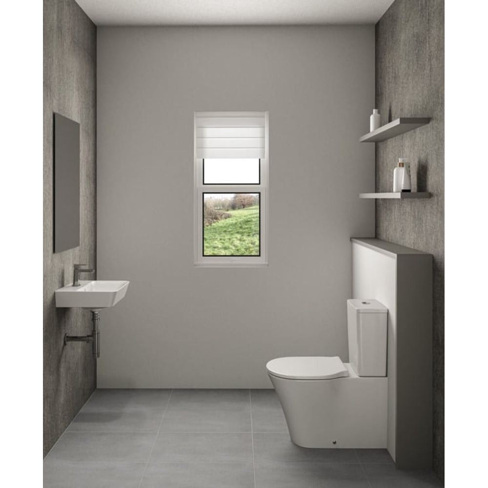 Vas wc stativ Ideal Standard Connect Air AquaBlade alb lucios back to wall cu rezervor si capac inclus [4]