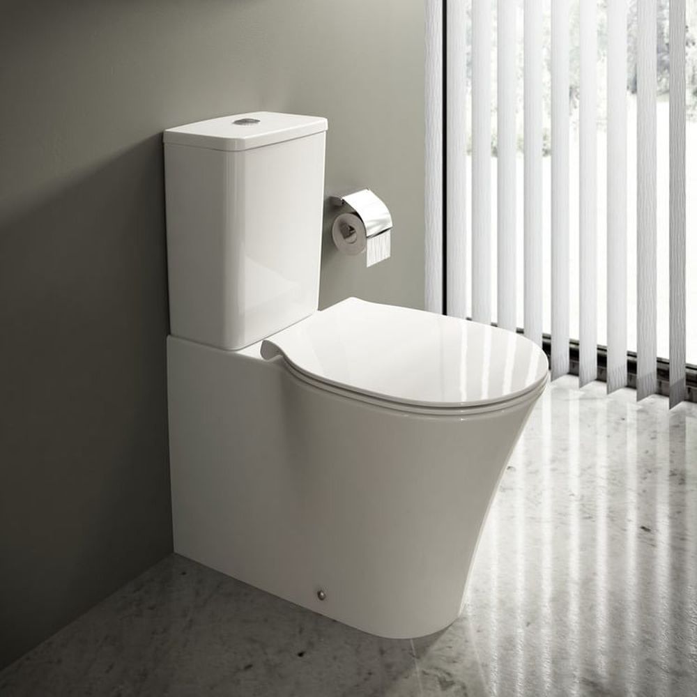 Vas wc stativ Ideal Standard Connect Air AquaBlade alb lucios back to wall cu rezervor si capac inclus [2]