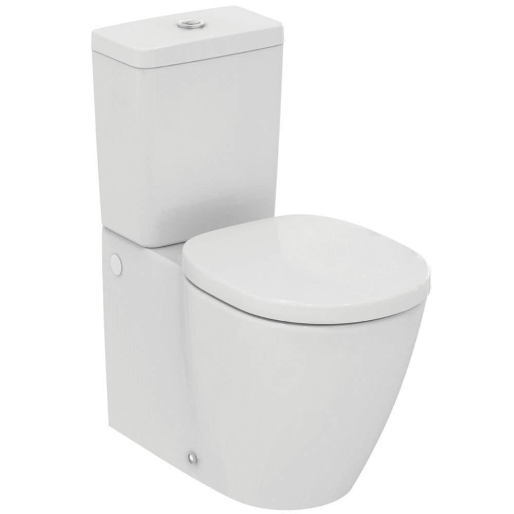 Vas wc stativ Ideal Standard Connect II AquaBlade alb lucios back to wall cu rezervor si capac inclus