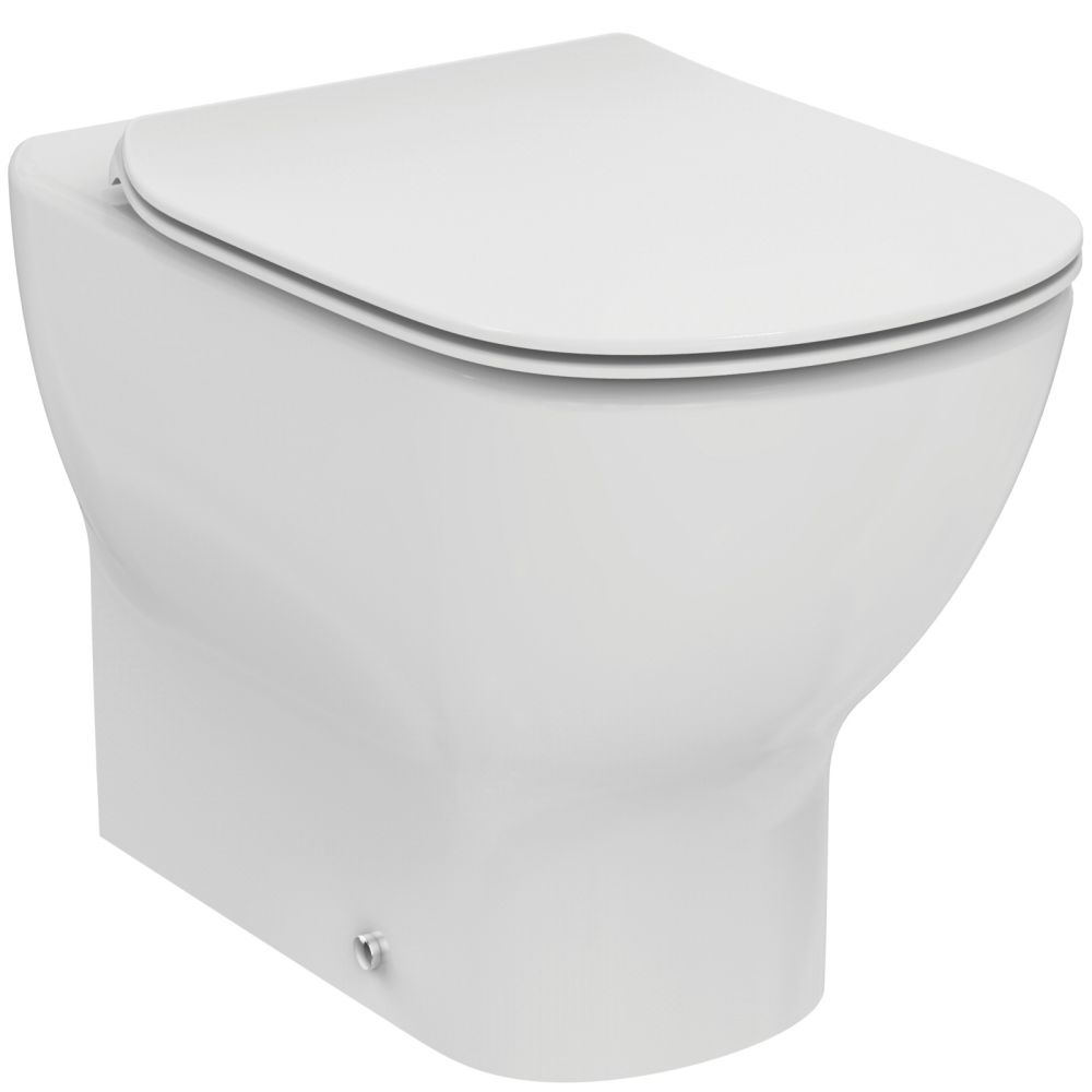 Vas wc stativ Ideal Standard Tesi AquaBlade alb lucios back to wall cu capac inclus