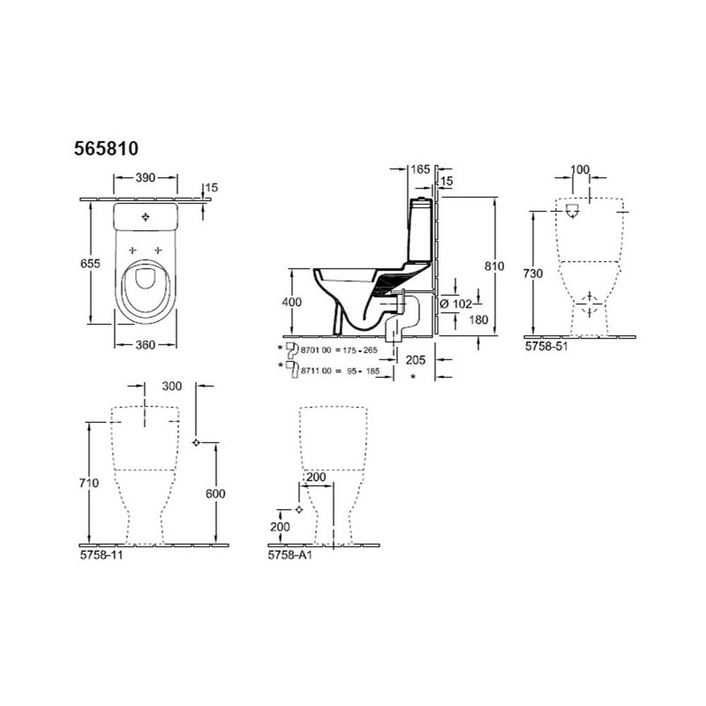 Vas wc stativ monobloc Villeroy & Boch, O.Novo [4]