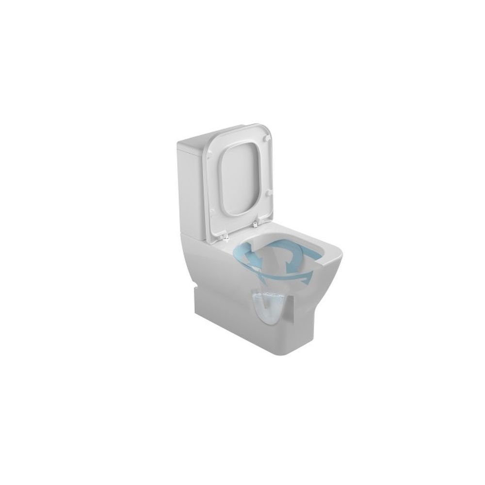 Vas wc stativ rimless back to wall Gala Emma Compact, alb [2]