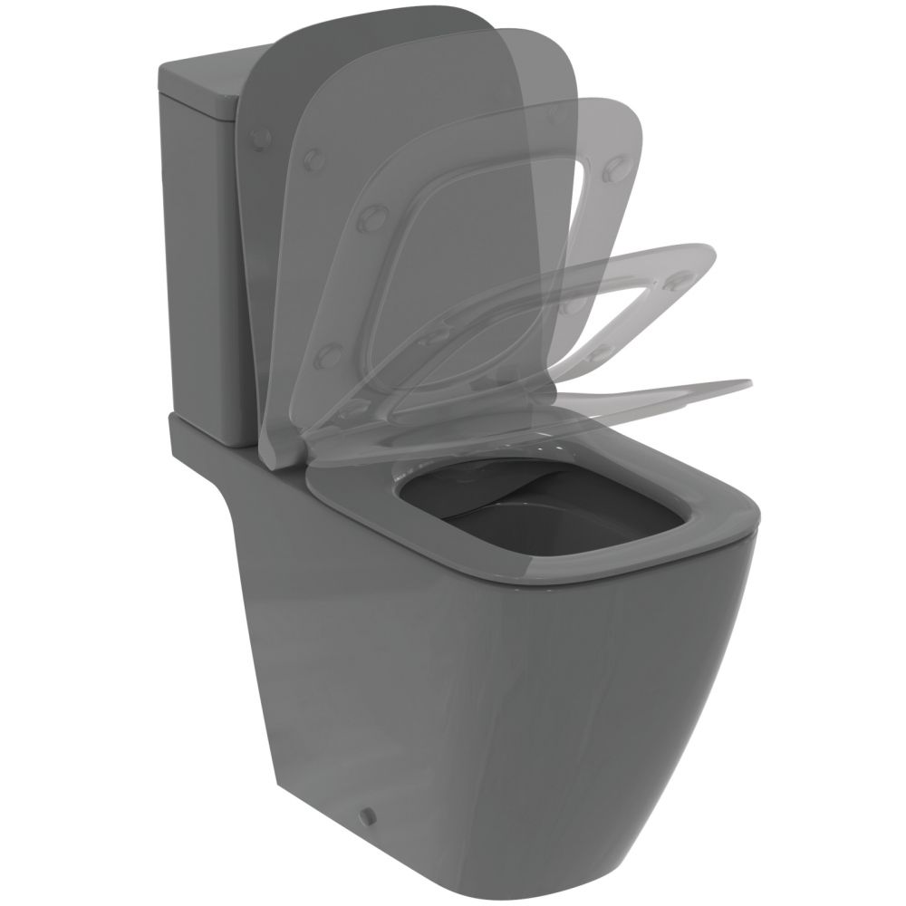 Vas wc stativ rimless plus Ideal Standard i.life B gri lucios cu rezervor si capac inclus [4]