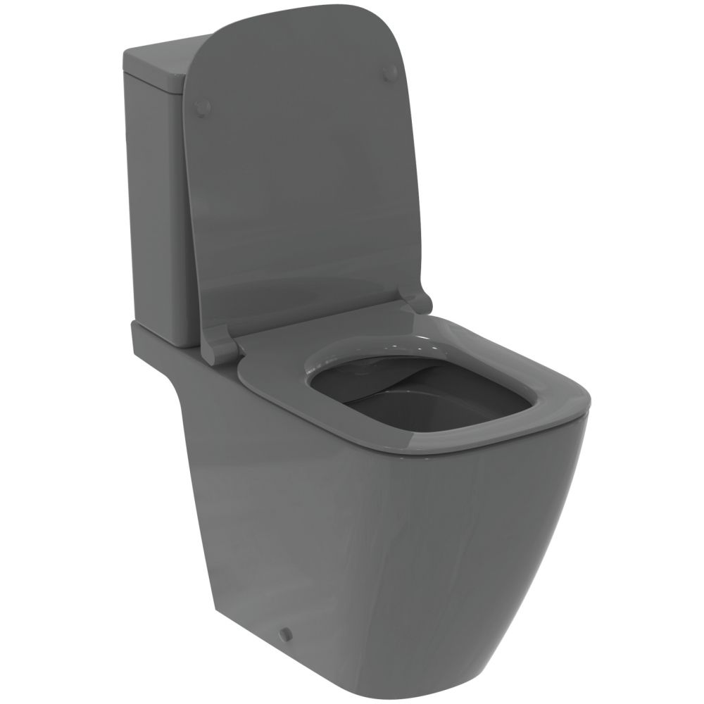 Vas wc stativ rimless plus Ideal Standard i.life B gri lucios cu rezervor si capac inclus [3]