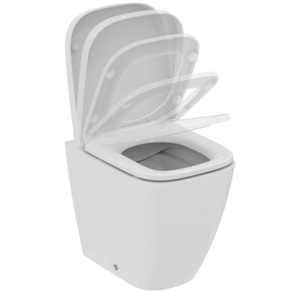 Vas wc stativ rimless plus Ideal Standard i.life S alb lucios back to wall cu capac inclus [3]