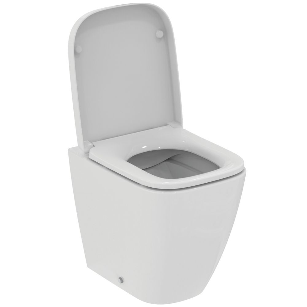 Vas wc stativ rimless plus Ideal Standard i.life S alb lucios back to wall cu capac inclus [2]