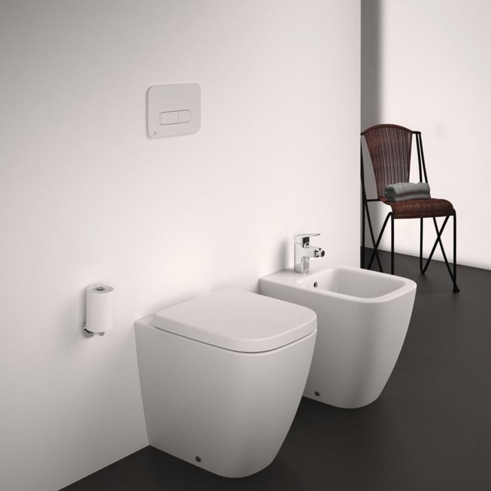 Vas wc stativ rimless plus Ideal Standard i.life S alb lucios back to wall cu capac inclus [8]