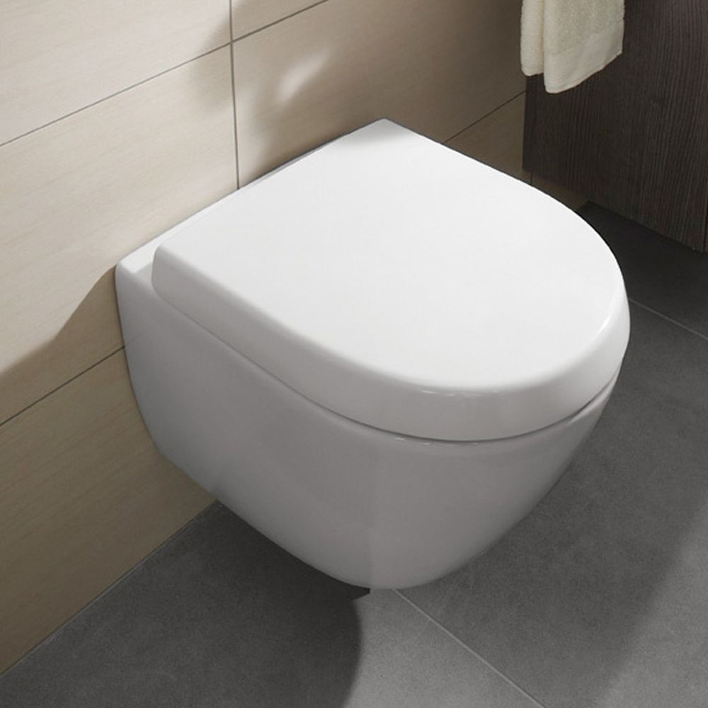 Vas wc suspendat alb, cu sistem fixare ascuns, Subway 2.0, COMPACT, Villeroy & Boch [3]