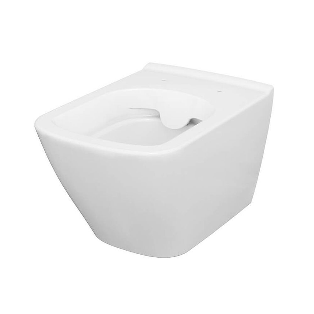 Vas wc suspendat CleanOn Cersanit City Square cu capac soft close inclus, alb [3]