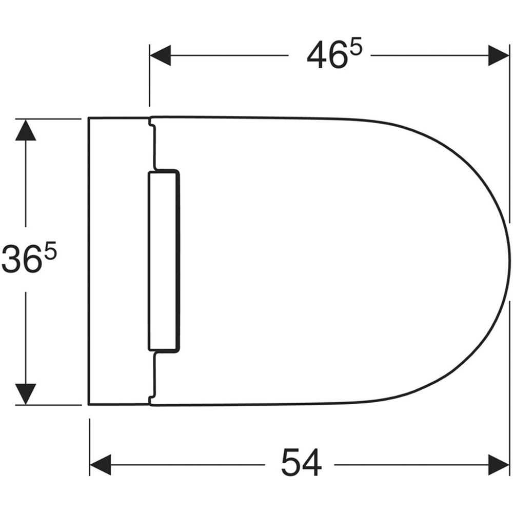Vas wc suspendat, One, cu capac si spalare TurboFlush, alb, Geberit [4]