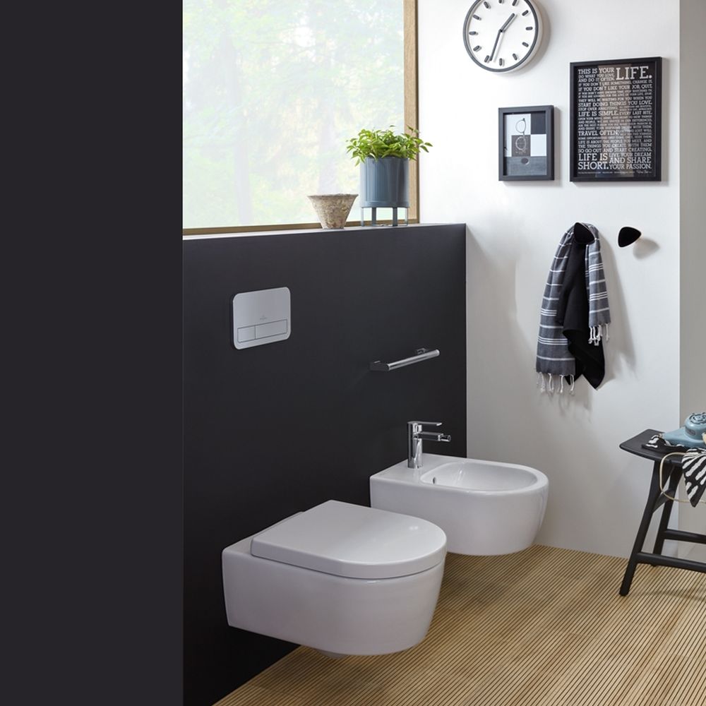 Vas wc suspendat direct flush, cu capac quick release, soft close, Avento, alb, Villeroy & Boch [2]