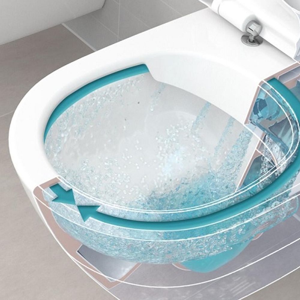 Vas wc suspendat direct flush, cu capac quick release, soft close, Avento, alb, Villeroy & Boch [4]