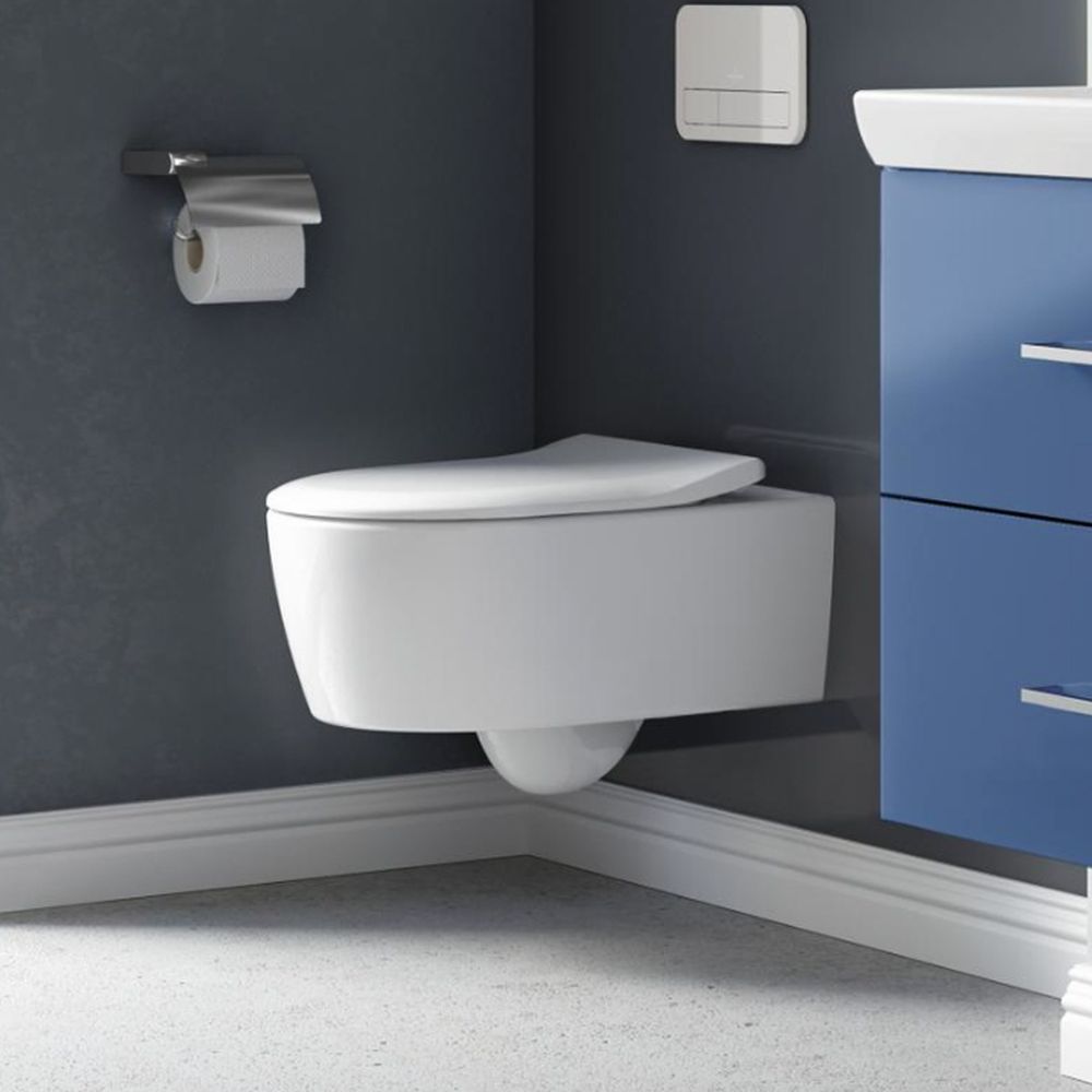 Vas wc suspendat direct flush, cu capac quick release, soft close, Avento, alb, Villeroy & Boch [3]