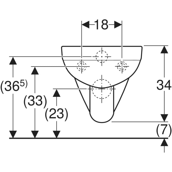 Vas wc suspendat dreptunghiular alb Geberit Selvona Compact, cu spalare verticala [4]