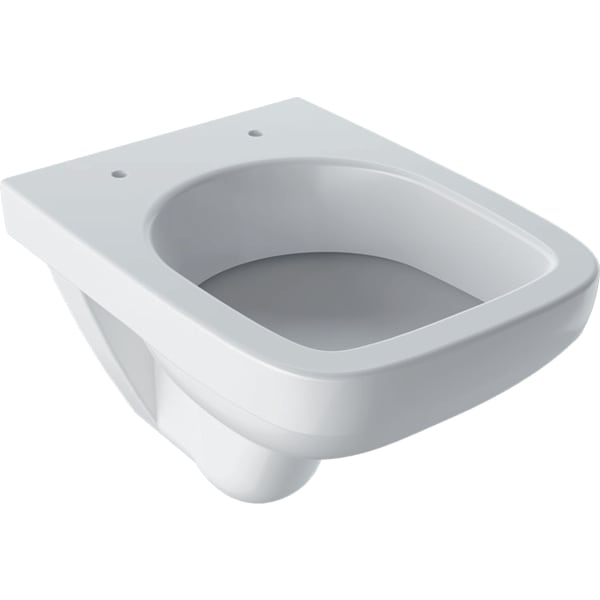 Set vas wc suspendat dreptunghiular cu capac soft close alb Geberit Selvona Compact [2]