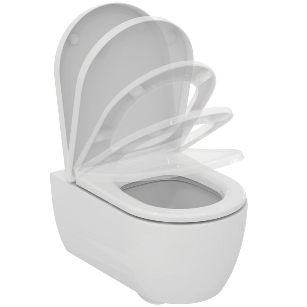 Vas wc suspendat Ideal Standard Blend Curve AquaBlade alb lucios cu capac inclus [4]