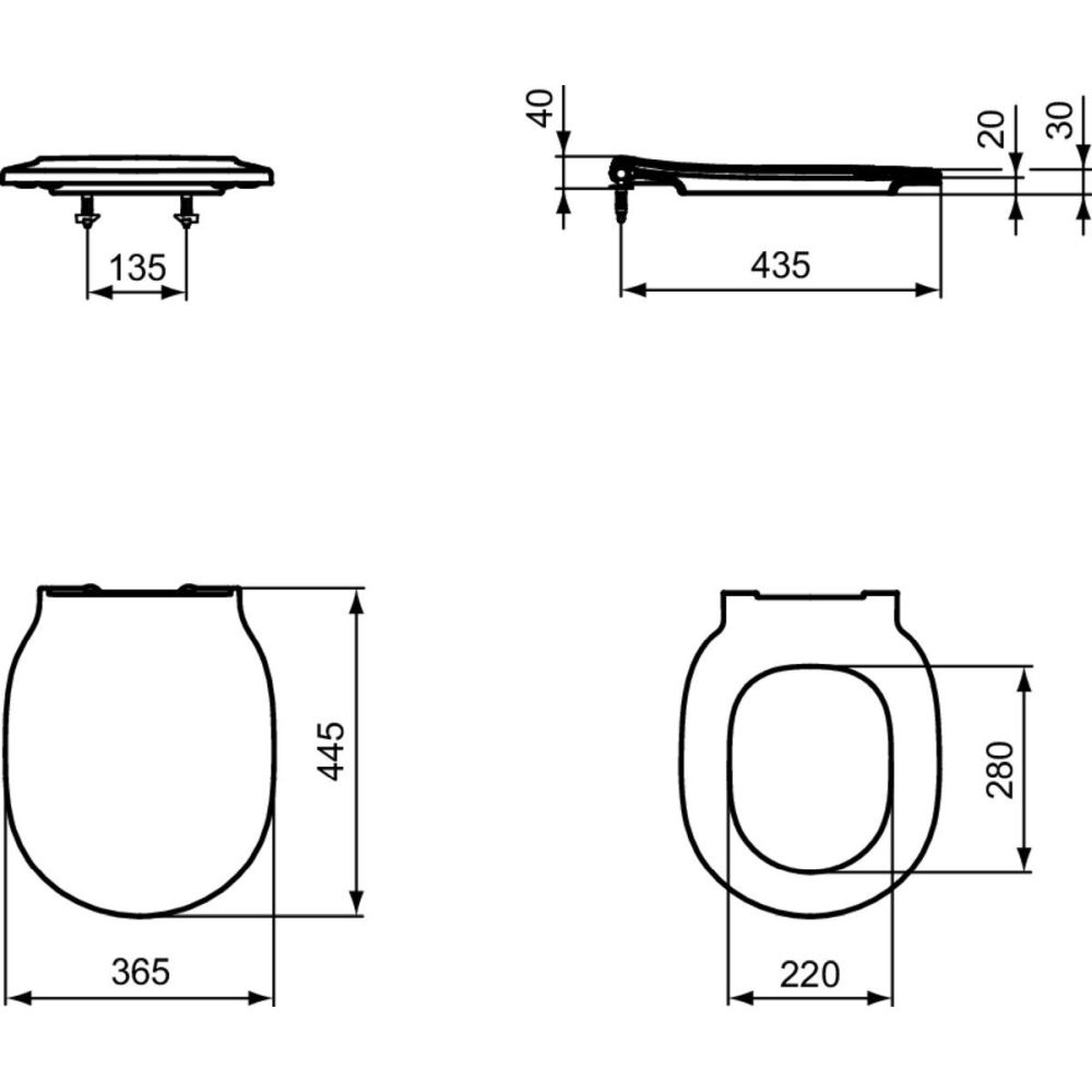Vas wc suspendat Ideal Standard Connect Air AquaBlade negru mat cu capac soft close inclus [8]