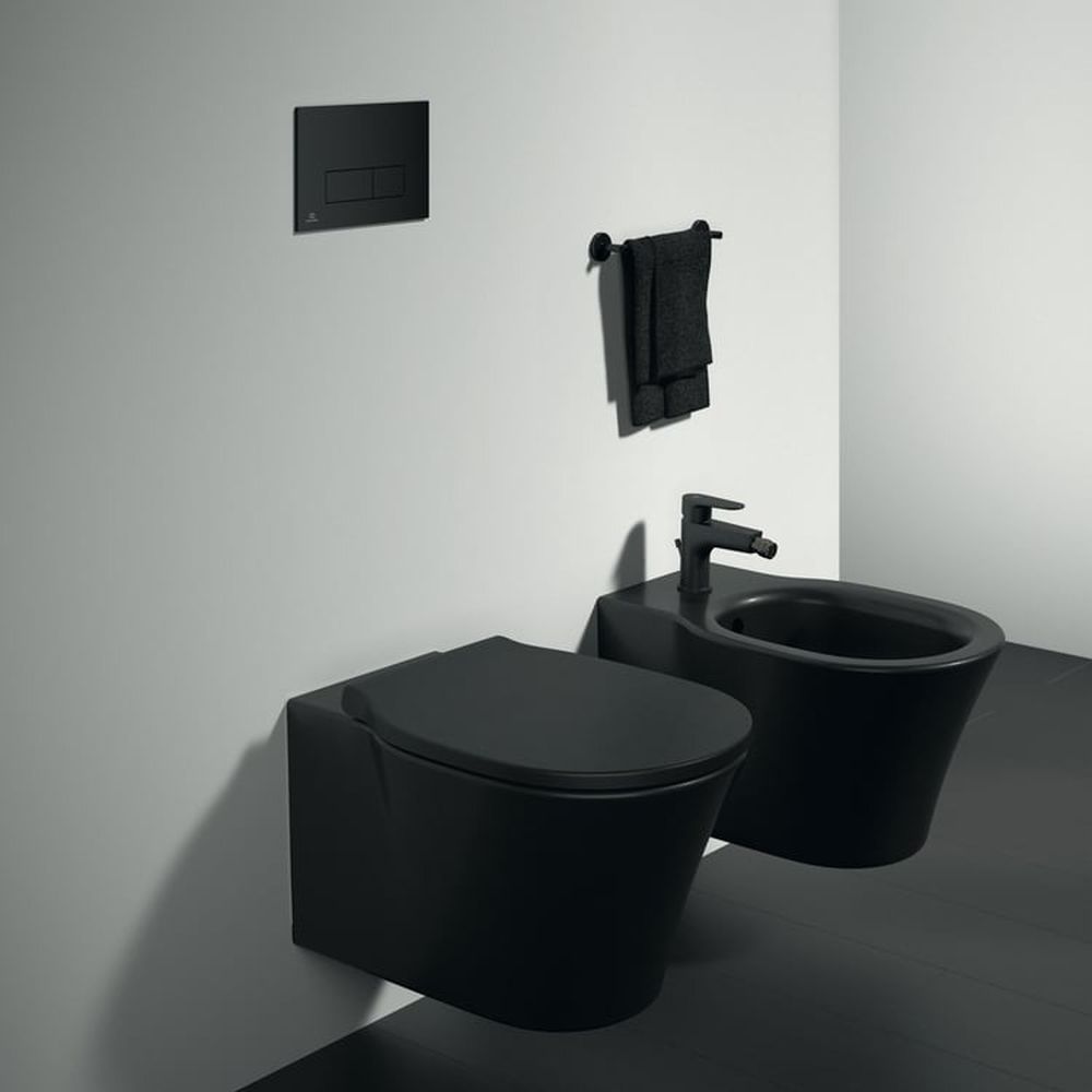 Vas wc suspendat Ideal Standard Connect Air AquaBlade negru mat cu capac soft close inclus [3]