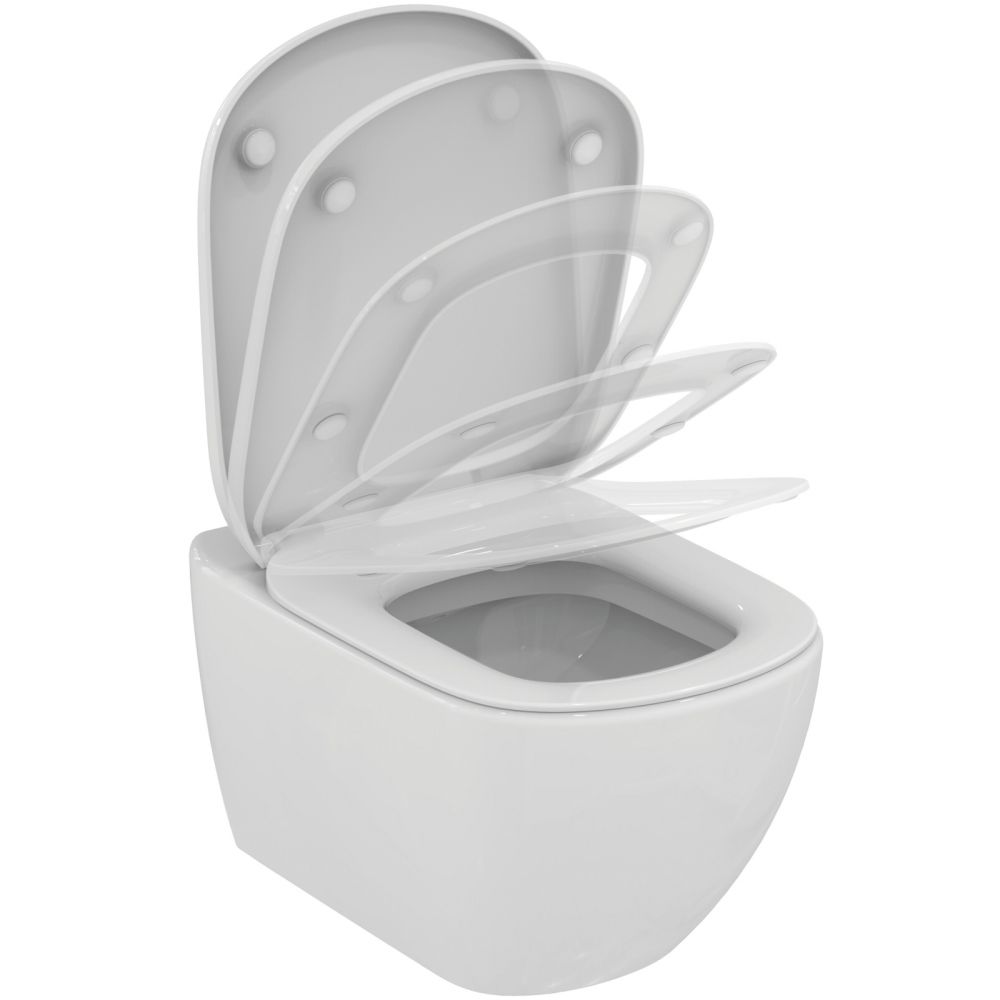 Vas wc suspendat Ideal Standard Tesi alb lucios cu capac soft close inclus [2]