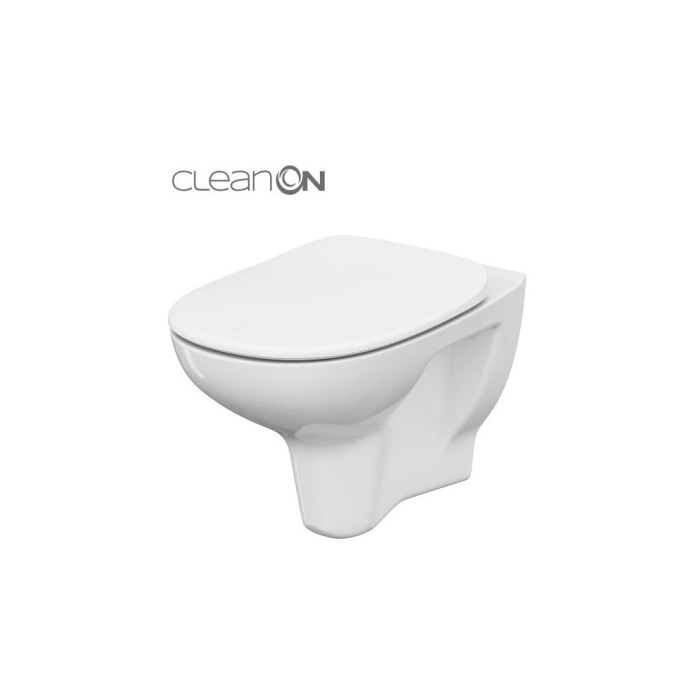 Vas wc suspendat Luka CleanOn, capac polipropilena inclus, Cersanit