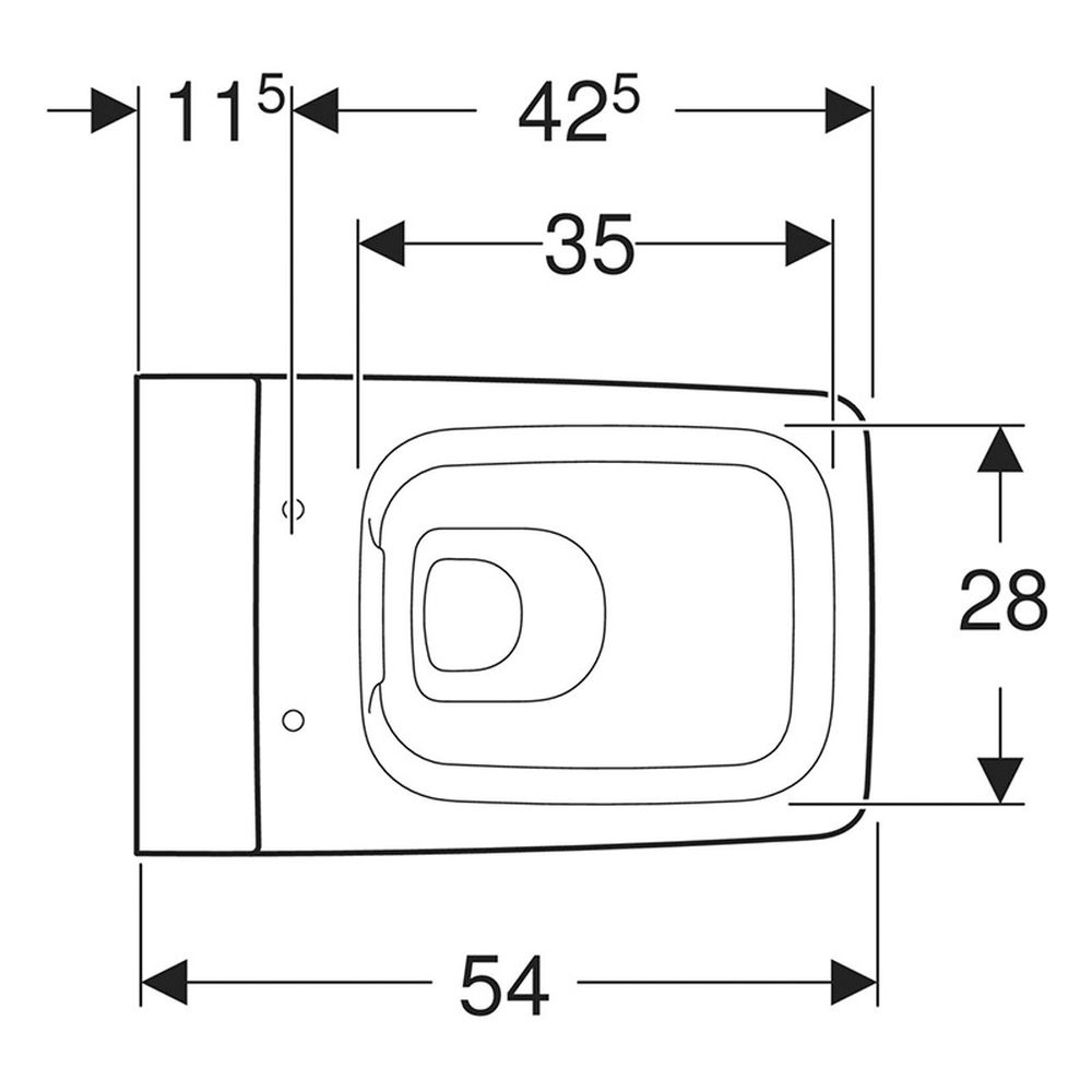 Vas Wc suspendat rimfree, spalare verticala, Xeno2, alb, Geberit [3]