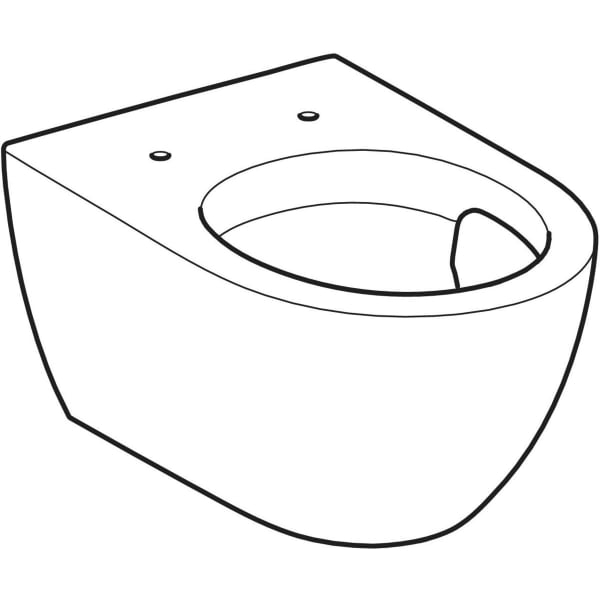 Vas wc suspendat rimless alb, Geberit Acanto, cu tehnologie TurboFlush [5]