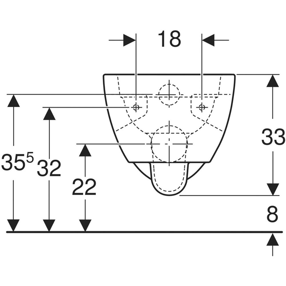 Set vas WC suspendat semirotund, rimless, cu capac soft close din duroplast, alb, Geberit Selnova [5]