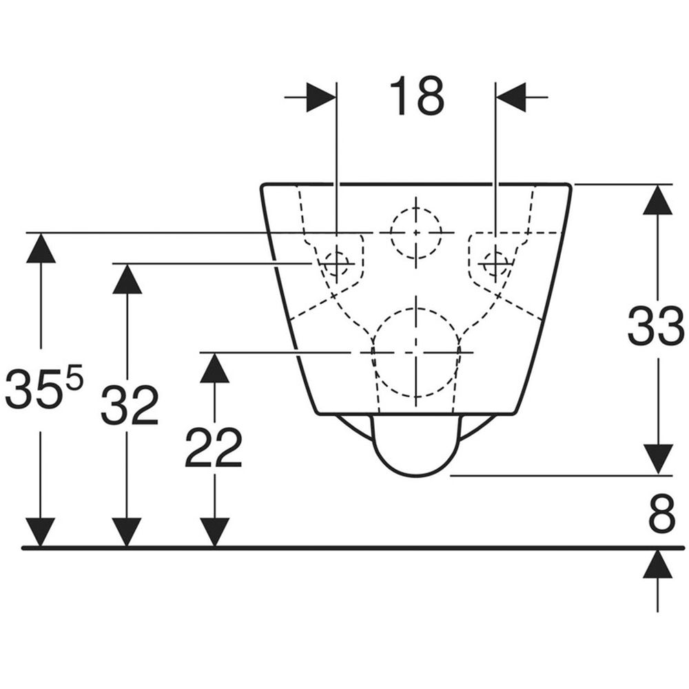 Vas Wc suspendat rimless forma dreptunghiulara alba Geberit Selnova [3]