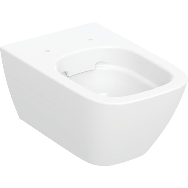 Set vas wc suspendat rimless, alb lucios cu capac din duroplast, softclose, Geberit Smyle Square [3]
