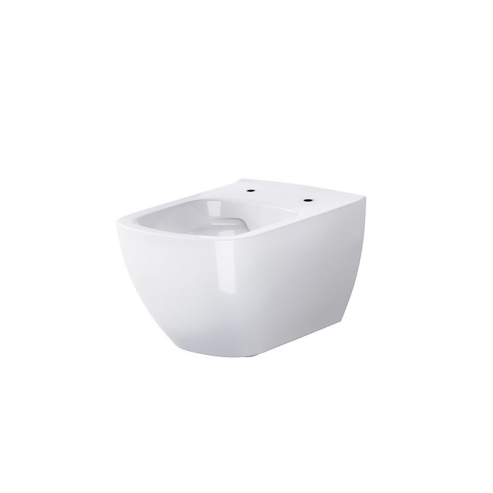 Vas wc suspendat rimless Cersanit Virgo Cleanon cu capac soft close inclus, alb [2]