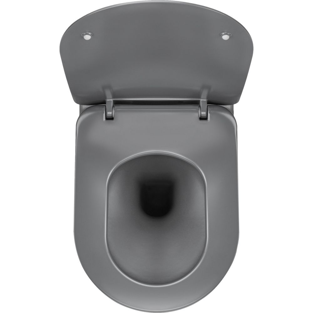 Vas wc suspendat rimless culoare gri mat Deante Peonia [5]