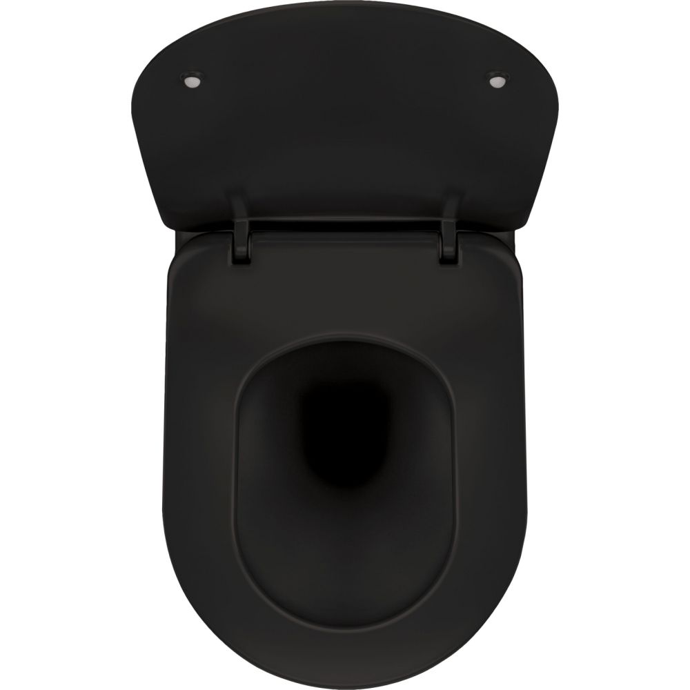 Vas wc suspendat rimless culoare negru mat Deante Peonia [4]