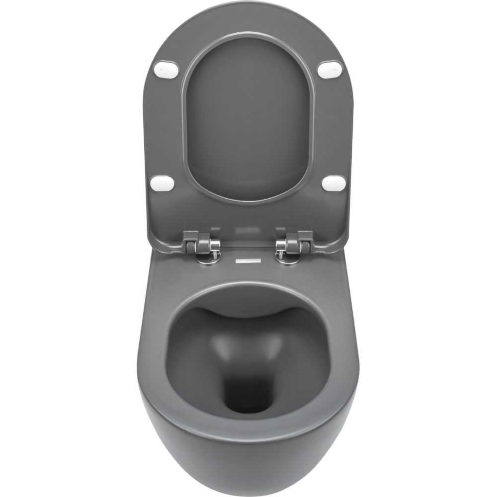 Vas wc suspendat rimless culoare gri mat Deante Peonia [4]