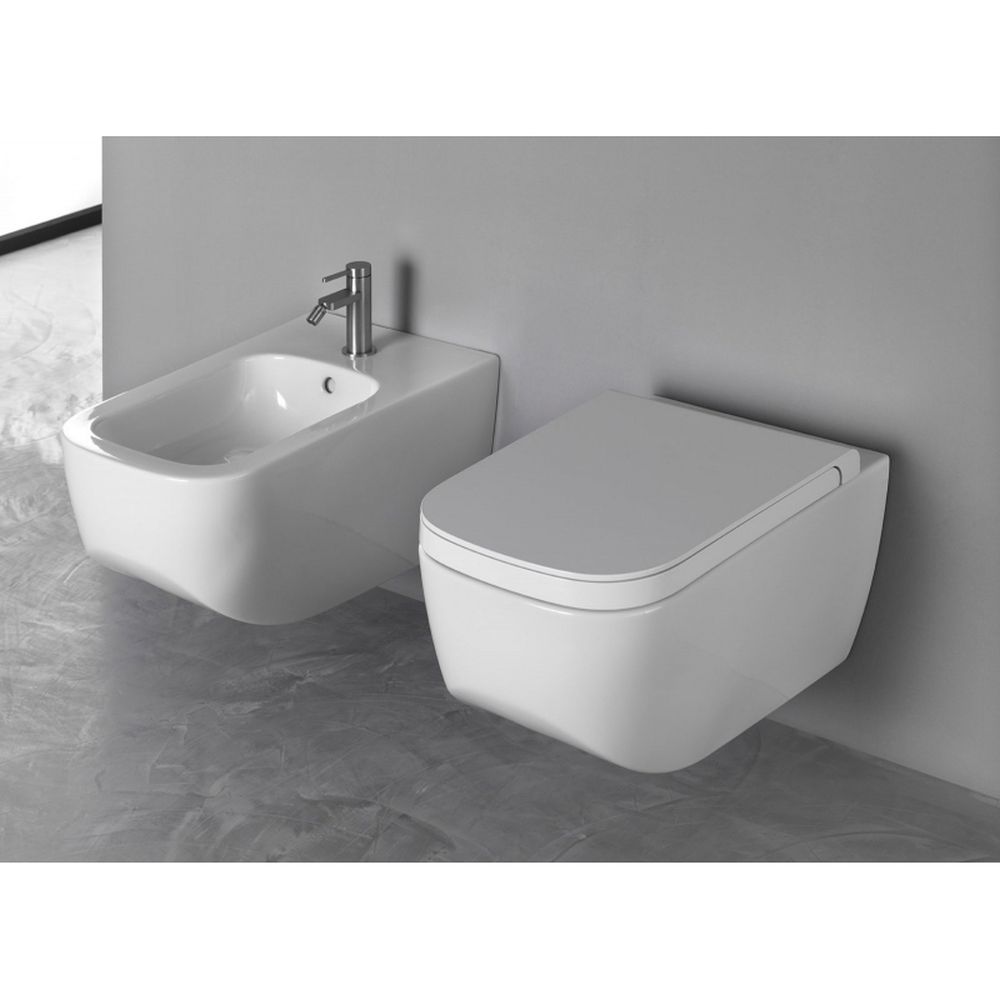 Vas wc suspendat rimless culoare alb lucios Hatria Next [2]