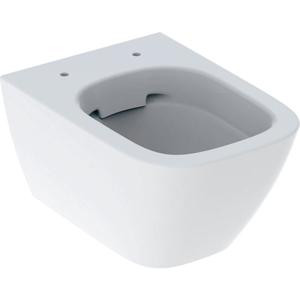 Set vas wc suspendat rimless dreptunghiular cu capac soft close alb, Geberit Smyle Square [2]