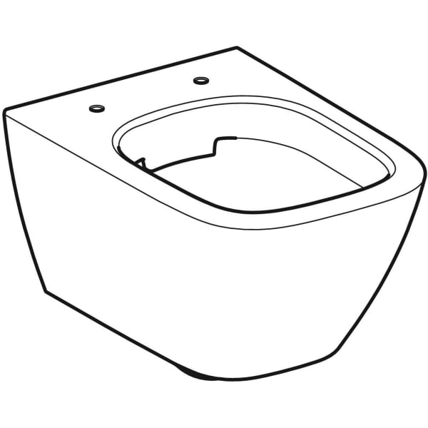 Vas wc suspendat rimless dreptunghiular alb Geberit Smyle Square [2]