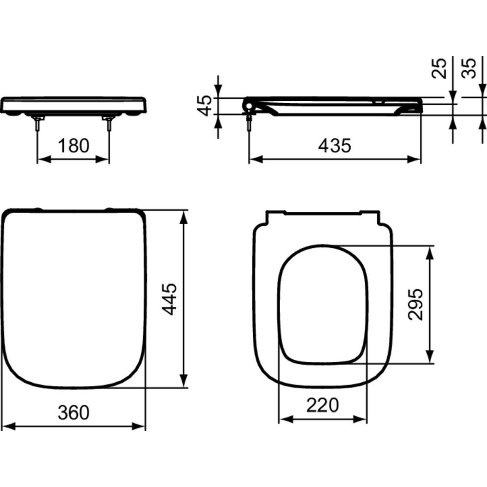 Vas wc suspendat rimless Ideal Standard i.Life A cu functie bideu si capac inclus [7]