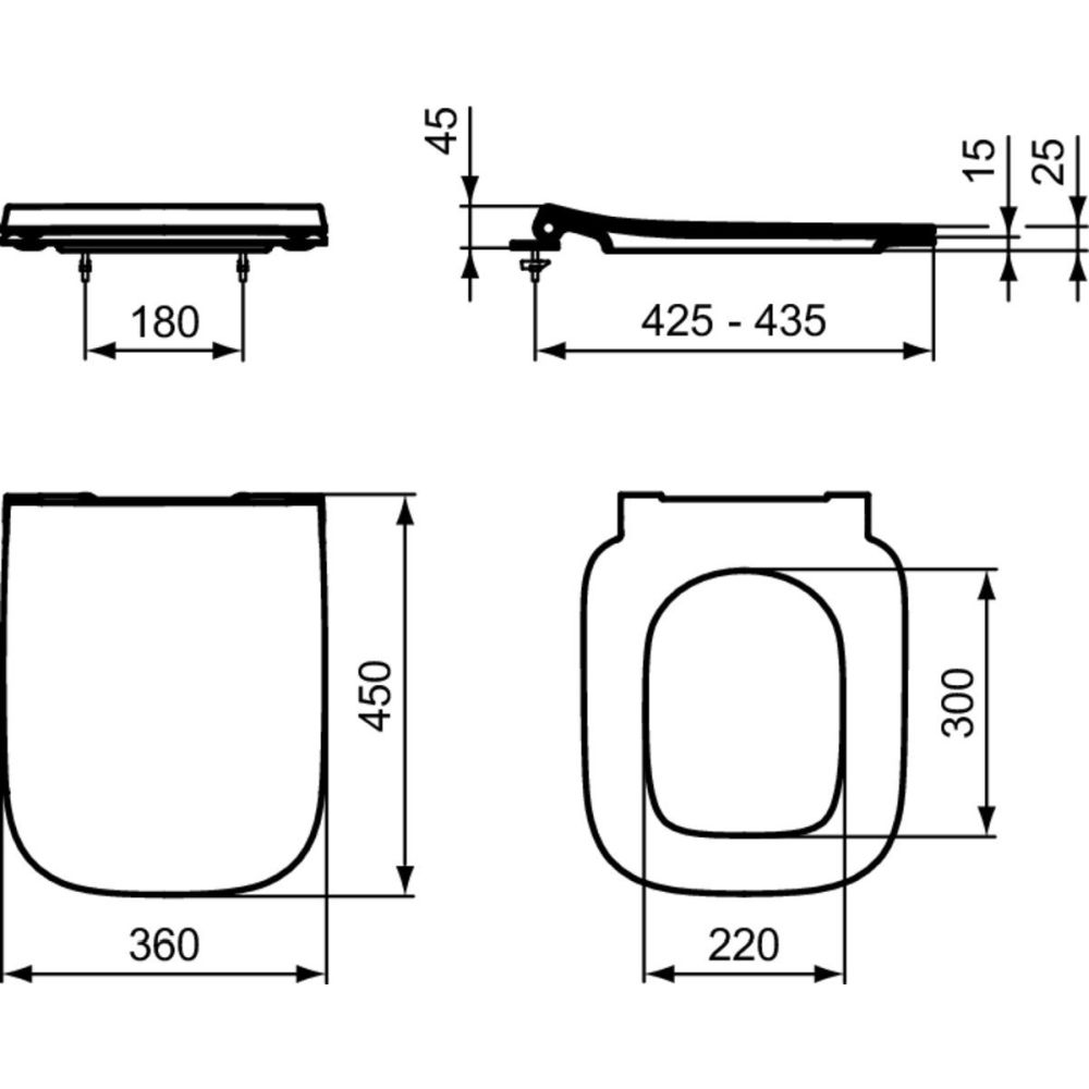 Vas wc suspendat rimless plus Ideal Standard i.life B cu functie bideu si capac inclus [5]