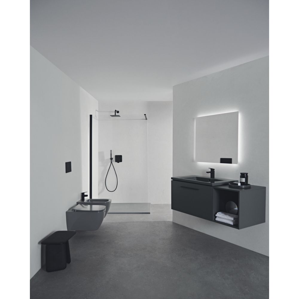 Vas wc suspendat rimless plus Ideal Standard i.life B gri lucios cu capac soft close inclus [5]