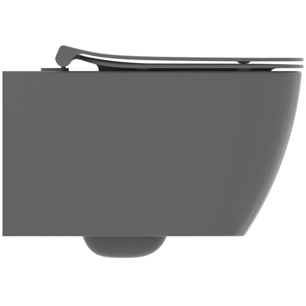 Vas wc suspendat rimless plus Ideal Standard i.life B gri lucios cu capac soft close inclus [3]