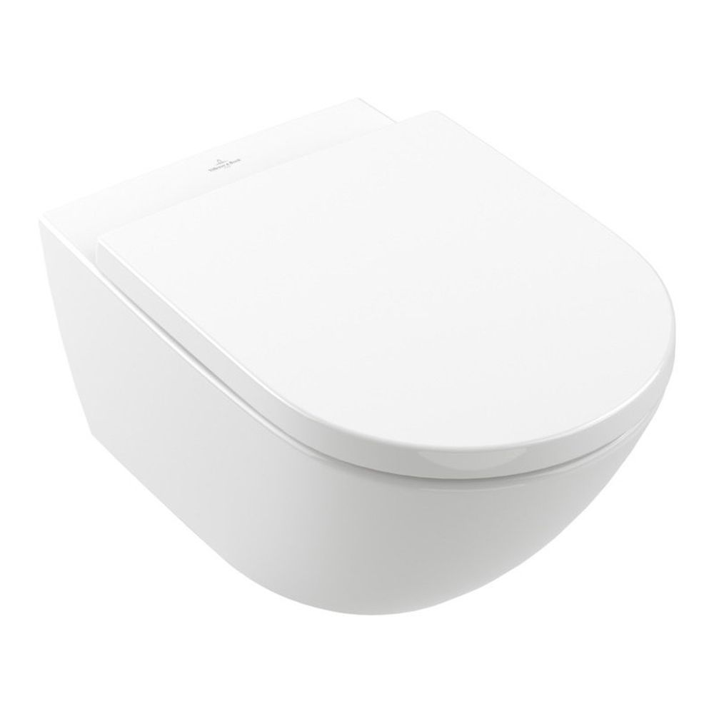 Set Vas Wc suspendat rimless cu capac capac soft close si quick release si bideu, Villeroy & Boch Subway 3.0 [2]